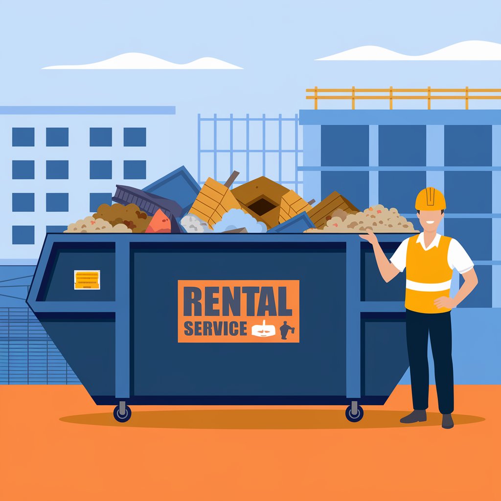 man standing by dumpster full of trash