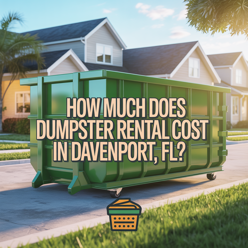 how much does dumpster rental cost in davenport fl