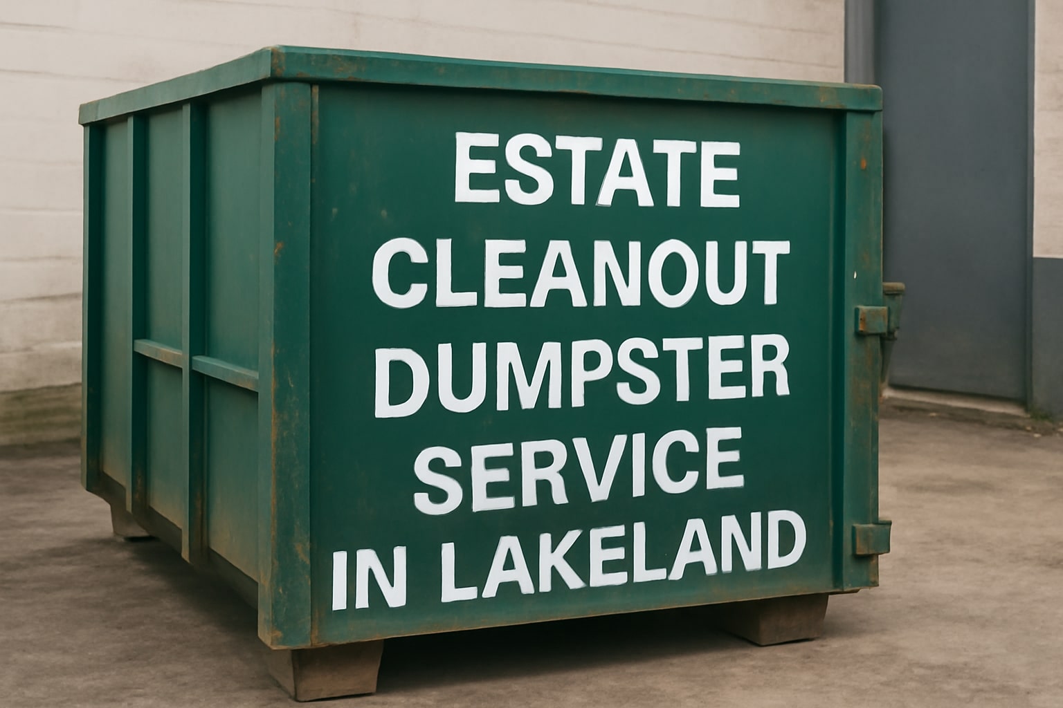 estate cleanout dumpster service in lakeland